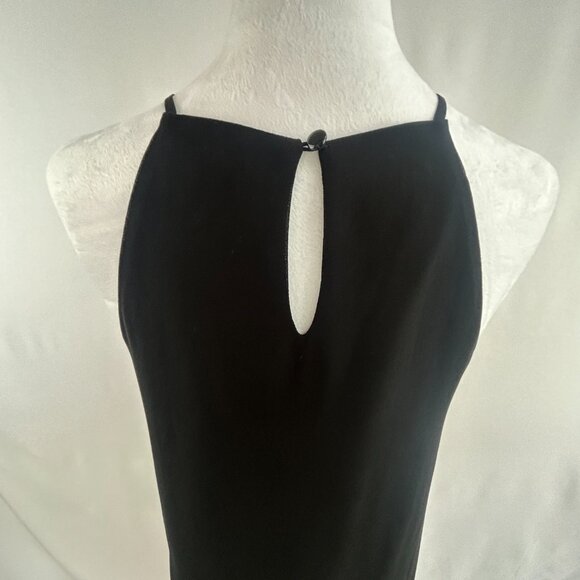 Monteau Chic Strappy Black A-Line Minimalist Cocktail Dress – Small - Picture 6 of 7